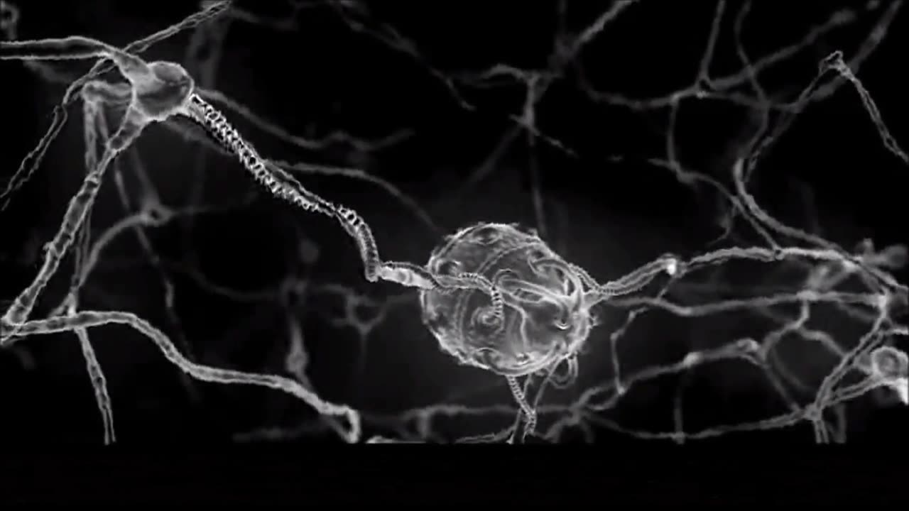 DrVirtual7- Visualization of Nanobot Smart Dust Attachment Embedding Itself in Brain