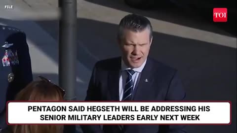 America At War Defence Secy Summons 800 US Military Leaders For EMERGENCY HUDDLE