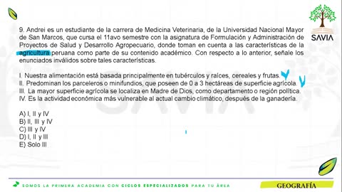 SAVIA REPASO 2025 - 2 | Semana 06 | Geografía