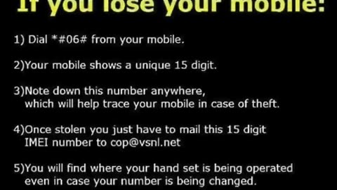 Lost your phone! DO THIS