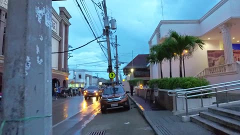 Twilight + Rain on Del Pilar Street in Cabanatuan City, Nueva Ecija, Philippines