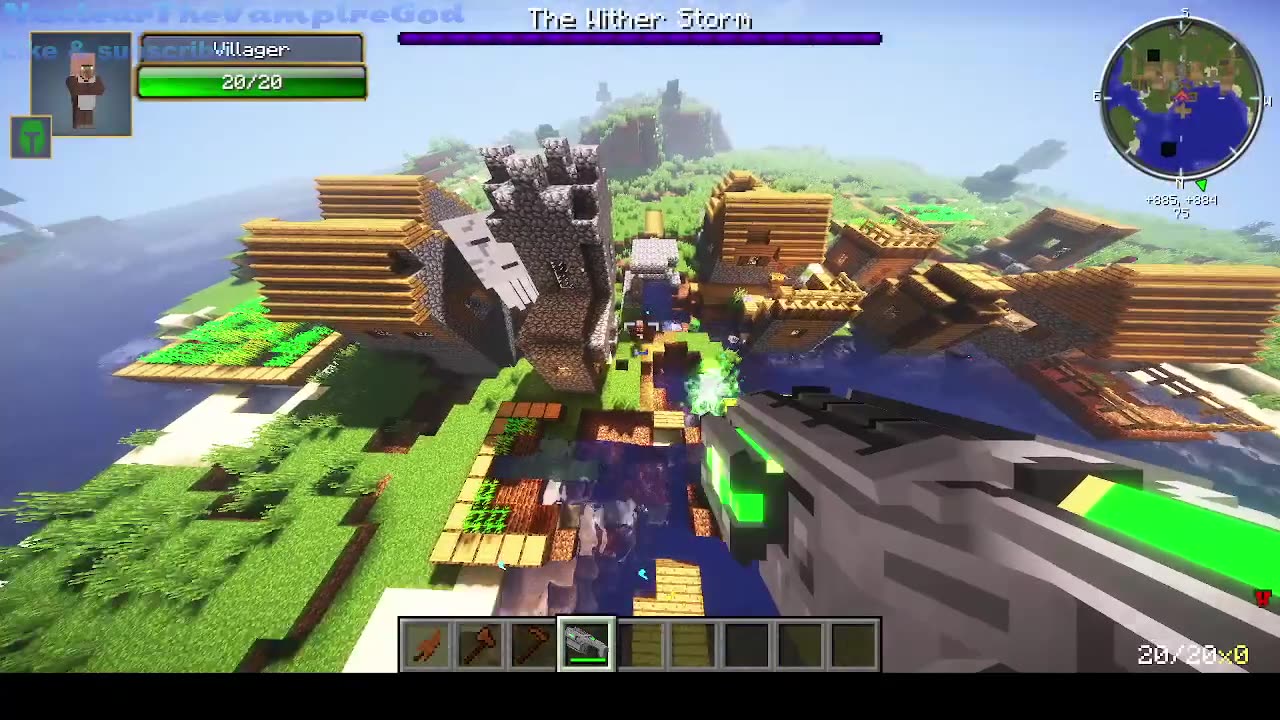 Minecraft Witherstorm vs other mobs