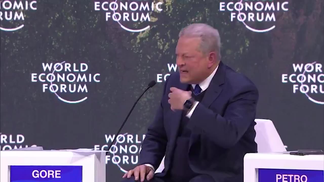 Al Gore Warns of 'Boiling Oceans' and 'One Billion Climate Refugees,' Predicting Global Chaos at WEF