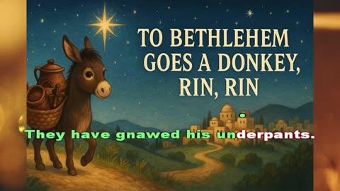 To Bethlehem Goes a Donkey, Rin, Rin — English Translation (Karaoke)