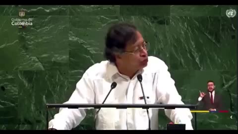 Gustavo Petro, delivers a speech at the UN General Assembly