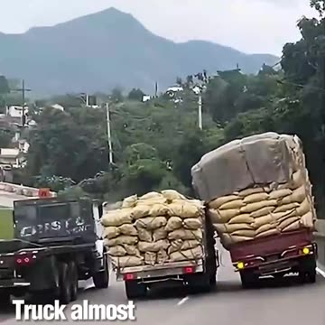 Truck almost falls over.hd