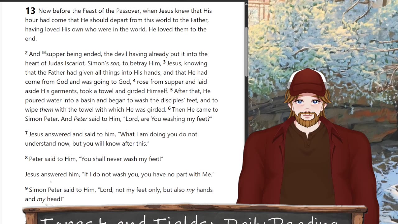 Forest and Fields Daily reading: John 13:1-17