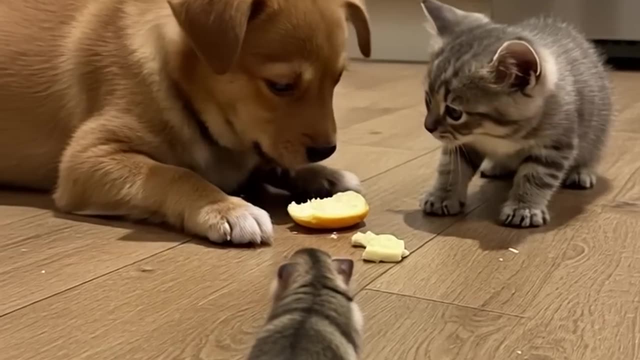 Puppy’s Snack Victory! Sorry, Kitty & Hamster
