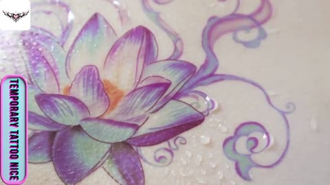 [Temporary Tattoo Nice] #0022 lotus tattoo sticker! Tattoo Temporary sticker