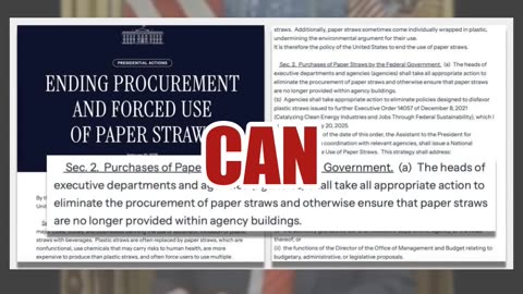 Fact Check: Executive Order Did NOT Overturn National 'Plastic Straw Ban' -- No National Ban Exists