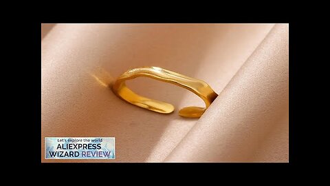 Minimalist Stainless Steel Rings For Women Stainless Steel Gold Color Ring Wedding Review