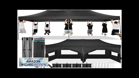 COBIZI 10x20 Pop Up Canopy with 6 SidewallHeavy Duty Canopy UPF 50+ Review