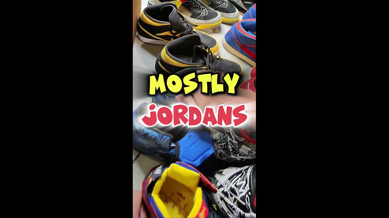 Found a bunch of #jordans at this private pick. Are they worth anything? #estatesale #jordanshoes