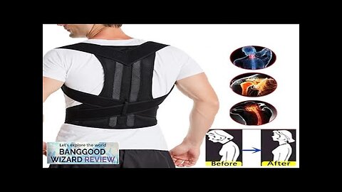 Y005 Adjustable Back Support Comfort Breathable Posture Shoulder Spine Corrector for Home Review