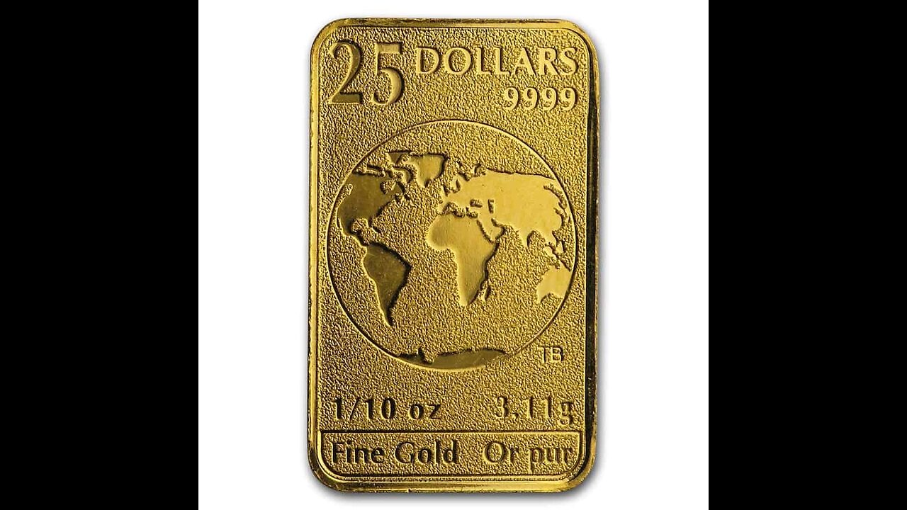 1/10oz $25 Canadian Gold Bar