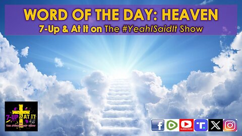 WORD OF THE DAY: GENESIS 01:08 - HEAVEN