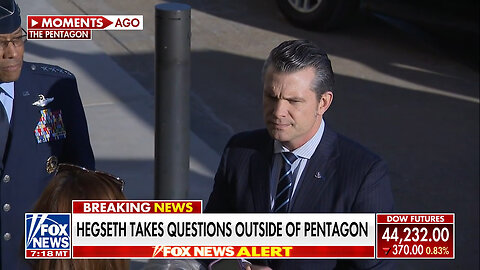 Pete Hegseth Makes EPIC Speech After Arriving At Pentagon And Cue The Left's ARGLE BARGLE RAR