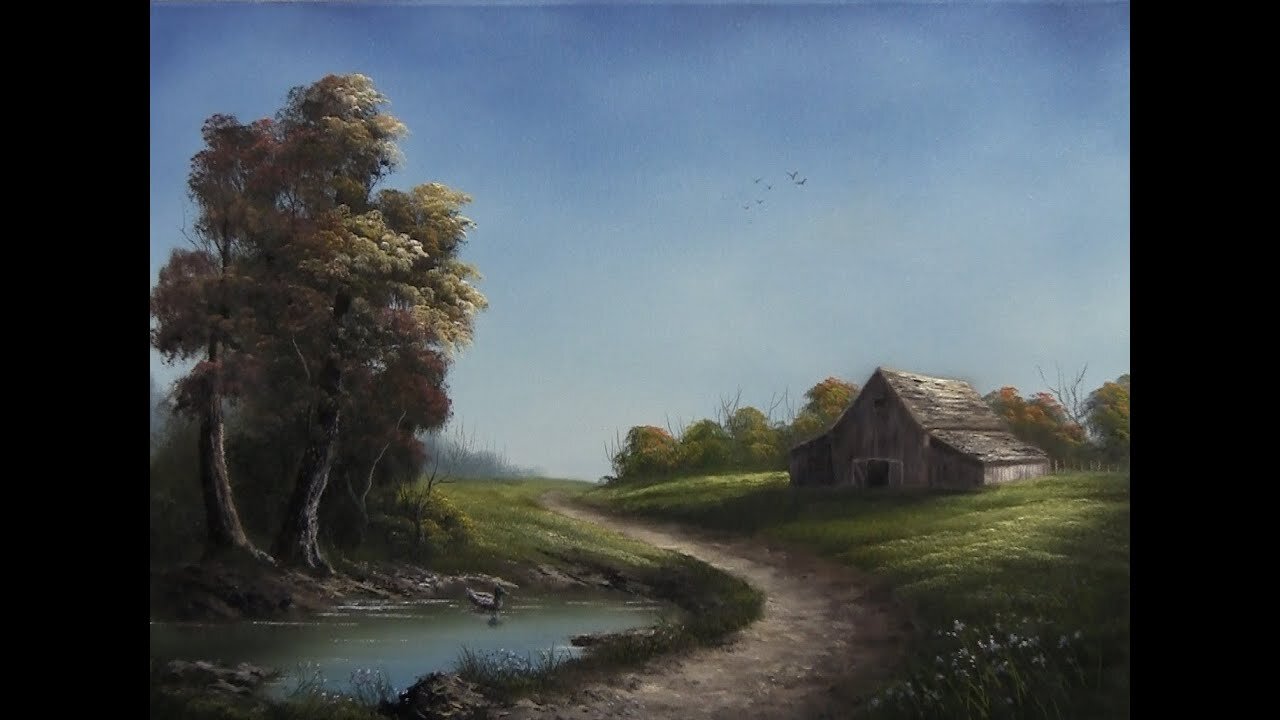 Paint with Kevin Hill - Road through the Farm