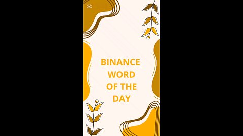 Binance Word Of The Day. Theme: Binance Earn, 10/13/2025