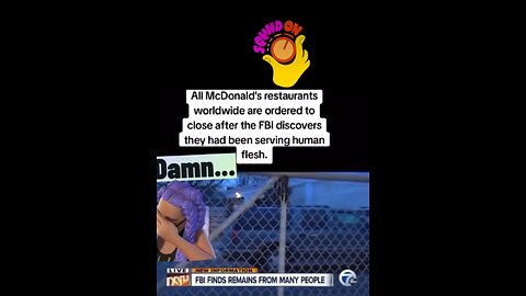 FBI - Boycott McDonald's - Human meat