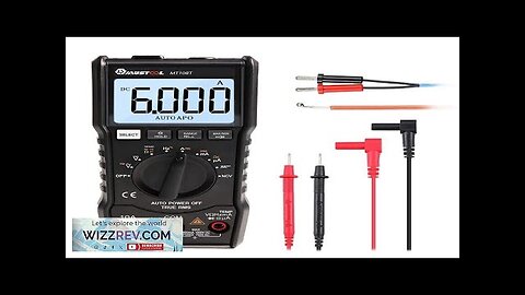 MUSTOOL MT108T True RMS NCV Temperature Tester Digital Multimeter 6000 Counts Backlight Review