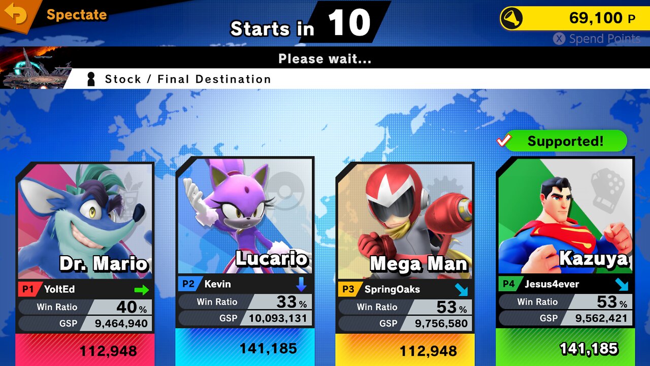 SSBU Online Spectator Mode with Special Characters Quickie 10/9/25