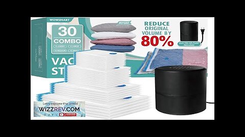 30 Vacuum Storage Bags with Electric Pump Vacuum Sealed Storage Bags Review