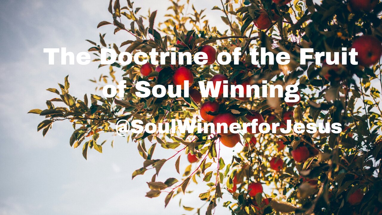 The Doctrine of the Fruit of Soul Winning (Live Preaching 6-28-2023)