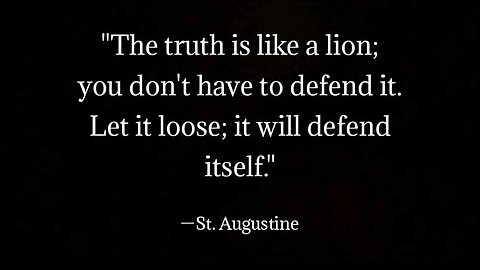 Defending the Truth: We don't defend our spouses or kids unless they are on the side of truth