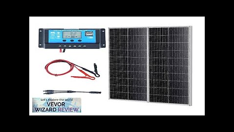 VEVOR 200W Monocrystalline Solar Panel Kit 2PCS Monocrystalline Solar Panels + Charge Review