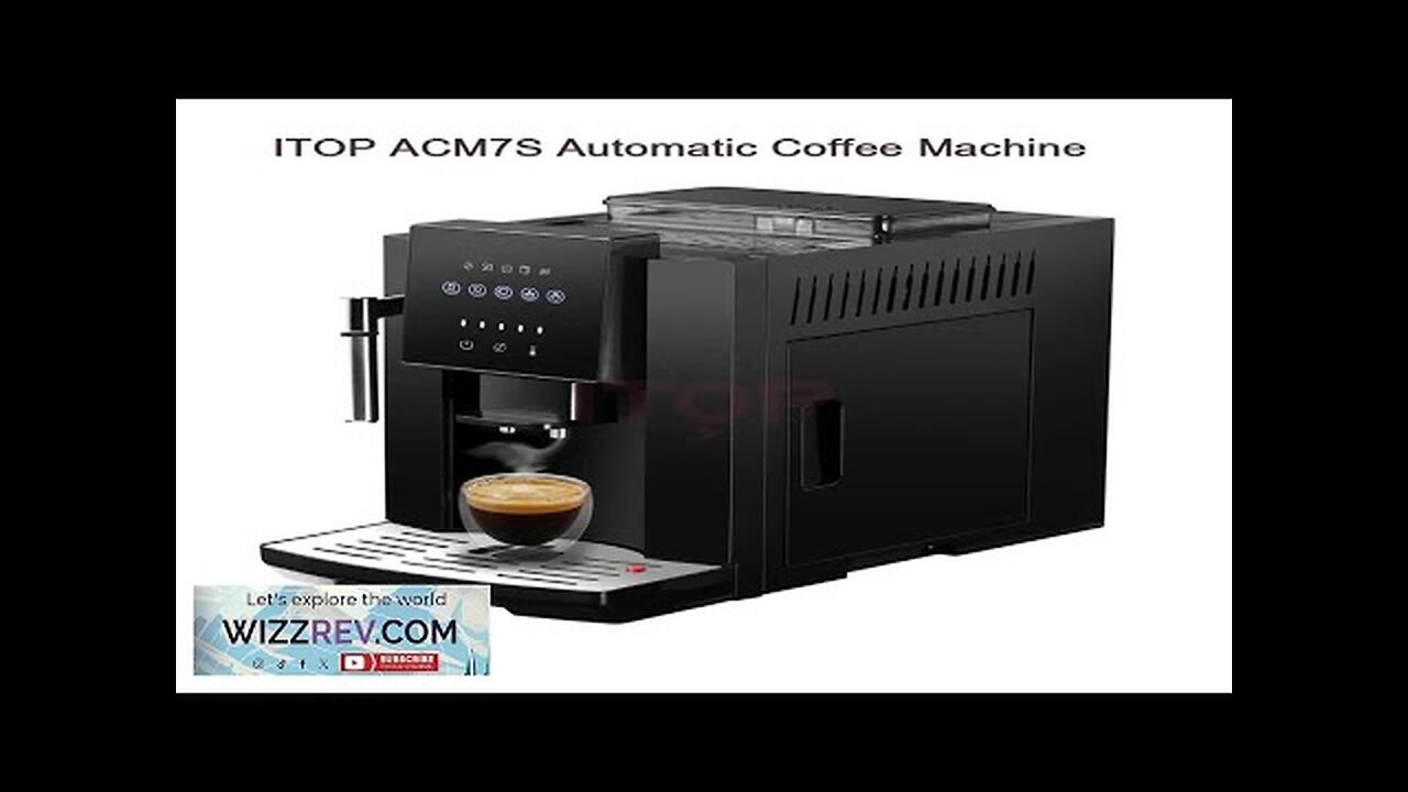 ITOP ACM7S Automatic Coffee Machine 3 in 1 Espresso Brewing Bean Grinder Review