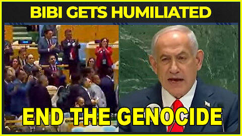 Benjamin Netanyahu Gets The Reception He DESERVES - At His U.N. Speech