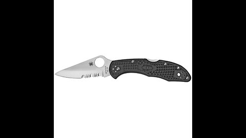 Spyderco Delica4 Lightweight 3″ Folding Knife Spear Point Combo Edge VG10/Satin