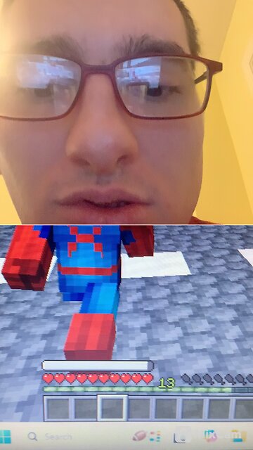 Playing Spider-Man into the crafting verse Minecraft editon
