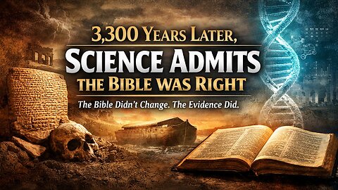 3300 Years Late Science Admits The Bible Was Right: The Bible Didn’t Change. The Evidence Did