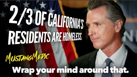 #BreakingNews 2/3 of California's residents are homeless?