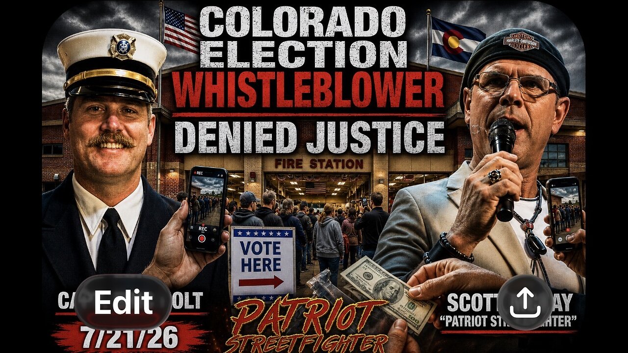 7.21.26 Patriot Streetfighter w/ Election Whistleblower Fmr. Fire Chief Eric Holt