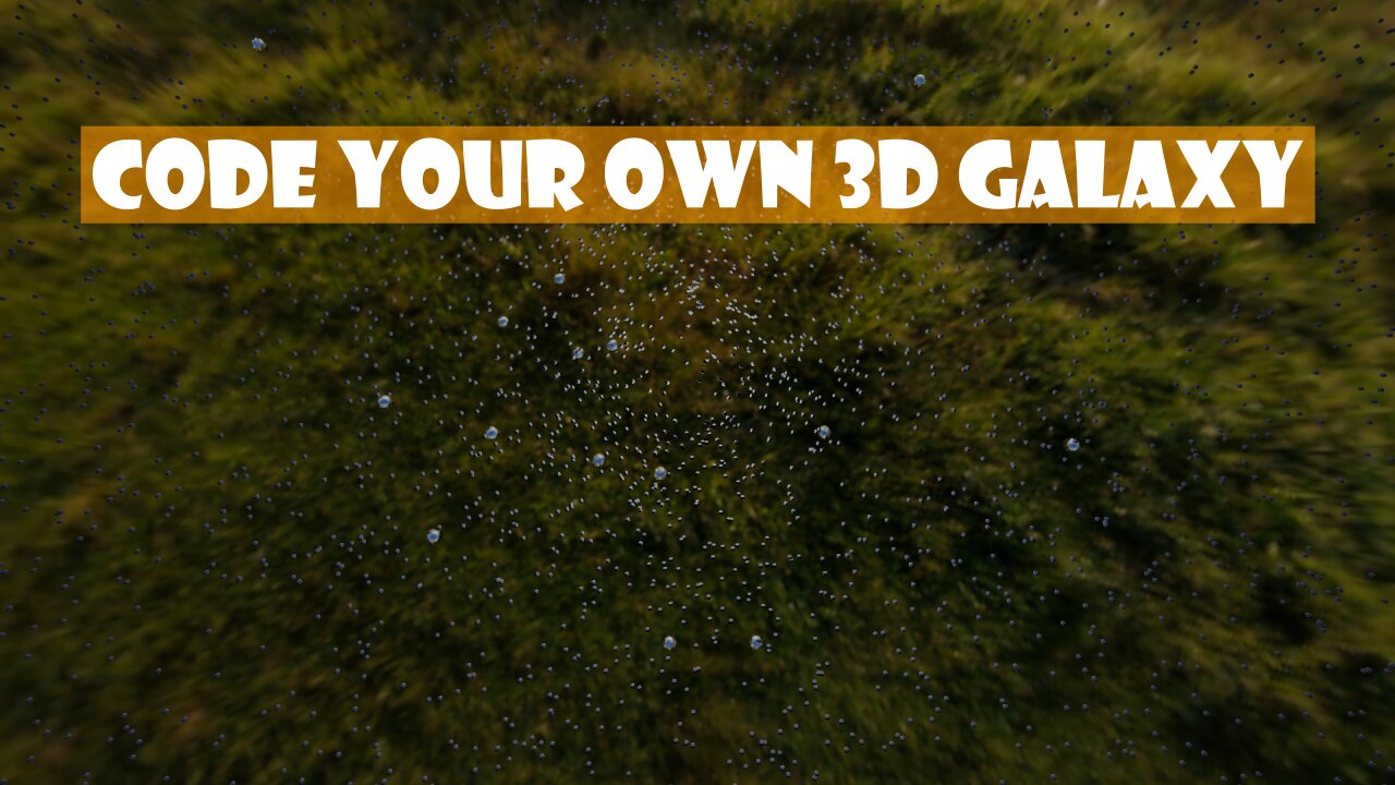 Build a 3D Galaxy with Blender Python and Threejs Catchy