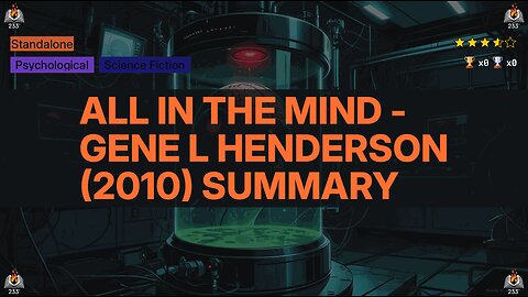 All In The Mind - Gene L Henderson (2010) Summary - 3.6 ⭐️