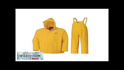 Pioneer Waterproof PVC Work Suit for Men – Repel Rain Gear Yellow Review