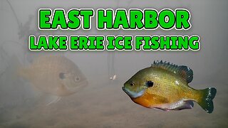 East Harbor Lake Erie Ice Fishing Underwater Footage