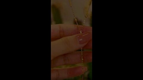 Gold plated necklace