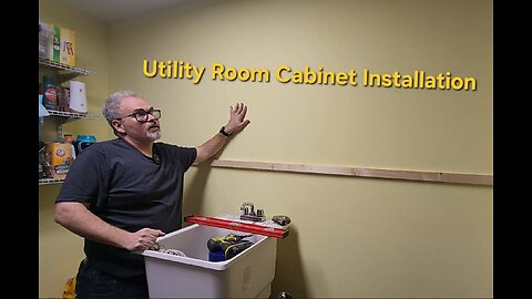 Utility room Cabinet Install