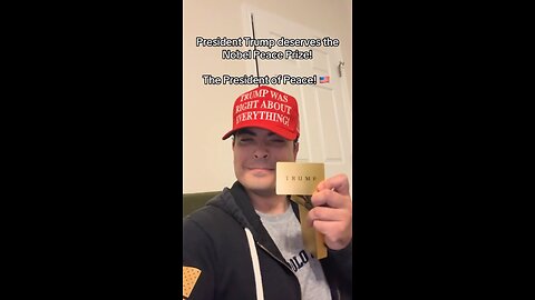 President Trump is the President of Peace!