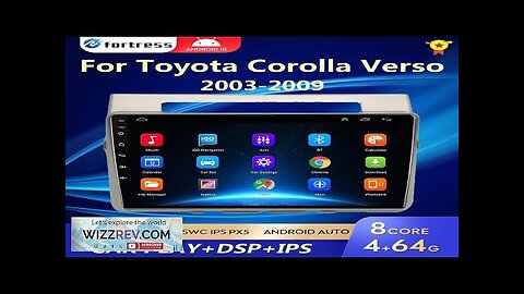 Car Radio Multimedia Player For Toyota Corolla Verso 2004-2009 2 Din 4G Review