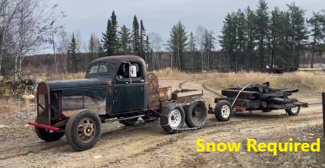Snow Truck First Load of Firewood Oct 21 2025
