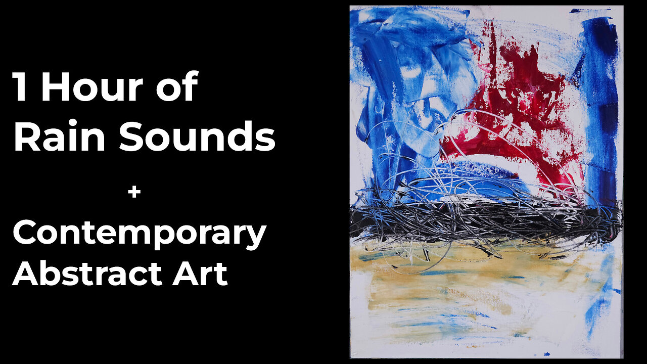 Relaxing Abstract Art Compilation | Rain Ambience (1 Hour)