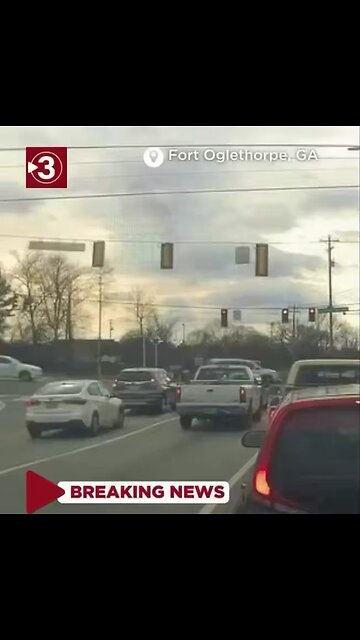 😳 83-year-old driver hits gas instead of brake → launches into stopped traffic at red light