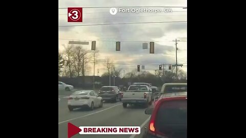 😳 83-year-old driver hits gas instead of brake → launches into stopped traffic at red light