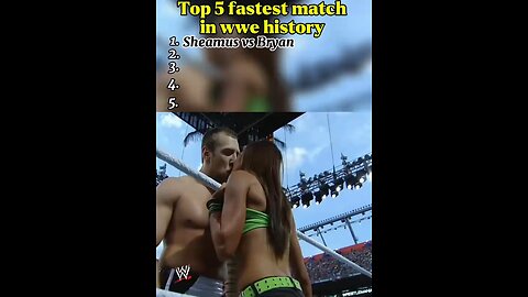 Fastest matches recorded in wwe history